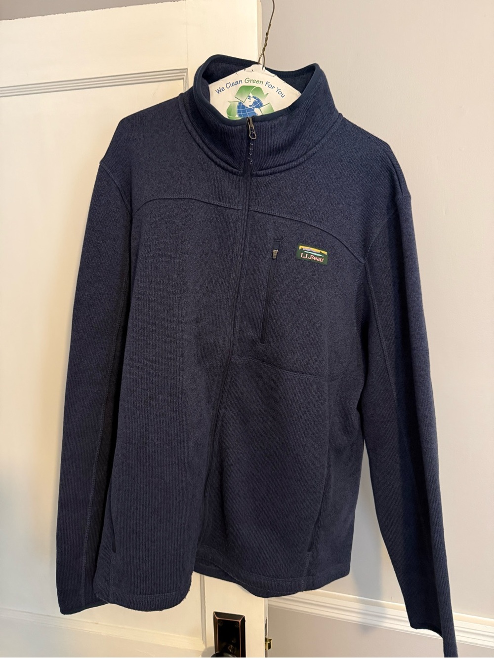 EUC NEVER Worn: Men's L.L.Bean Sweater Fleece Full-Zip Jacket